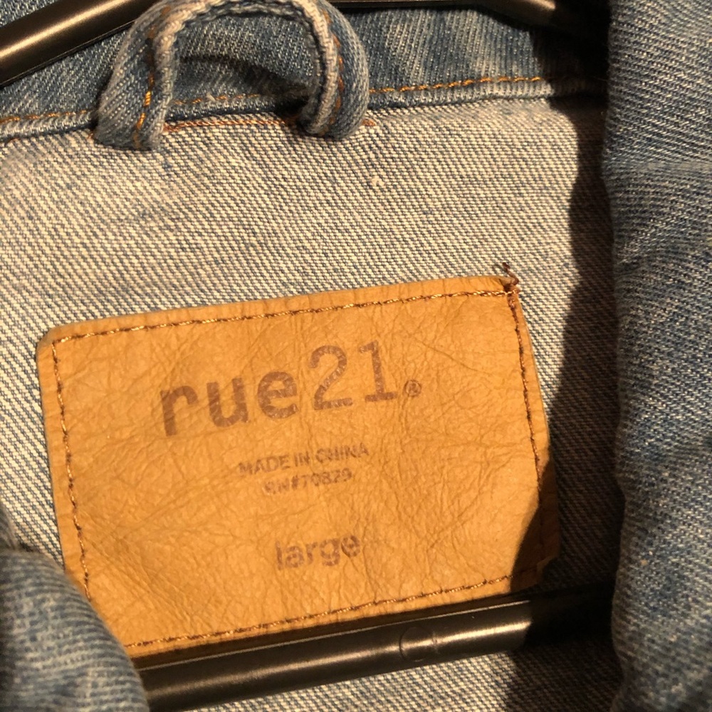 Blue Ripped Jean jacket - Picture 2 of 3